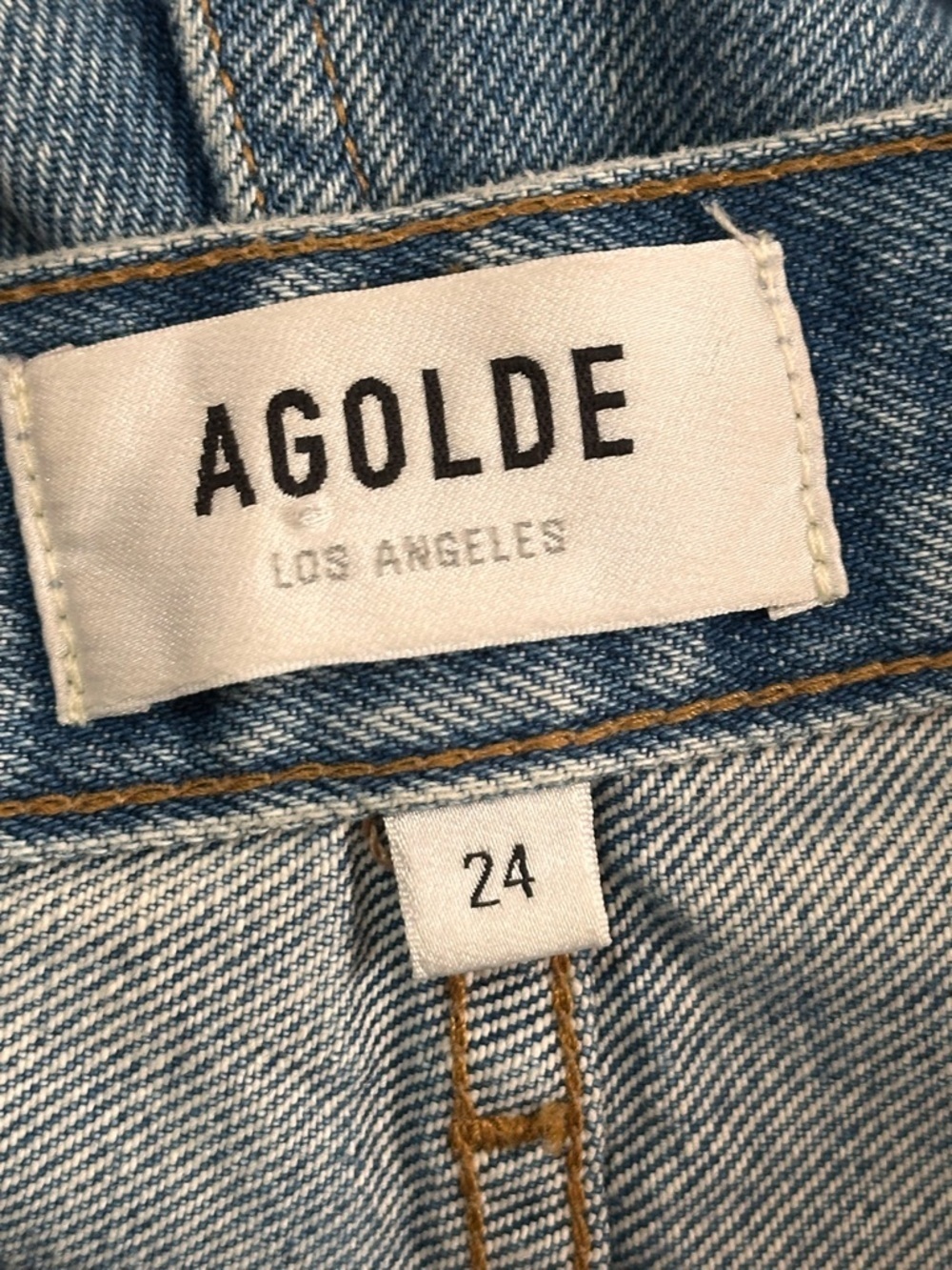 Agolde Riley High Rise Straight Crop Jean Size 24 - Picture 5 of 6